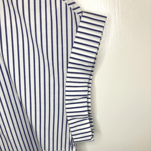 J.Crew Blue Pin Stripe, Sleeveless Cotton Dress - Picture 4 of 7